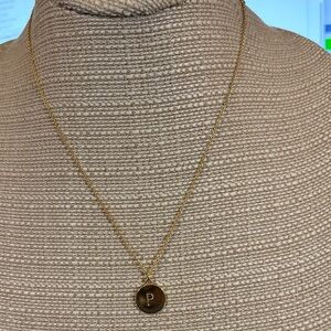 Kate Spade Gold Letter Pendant Necklace